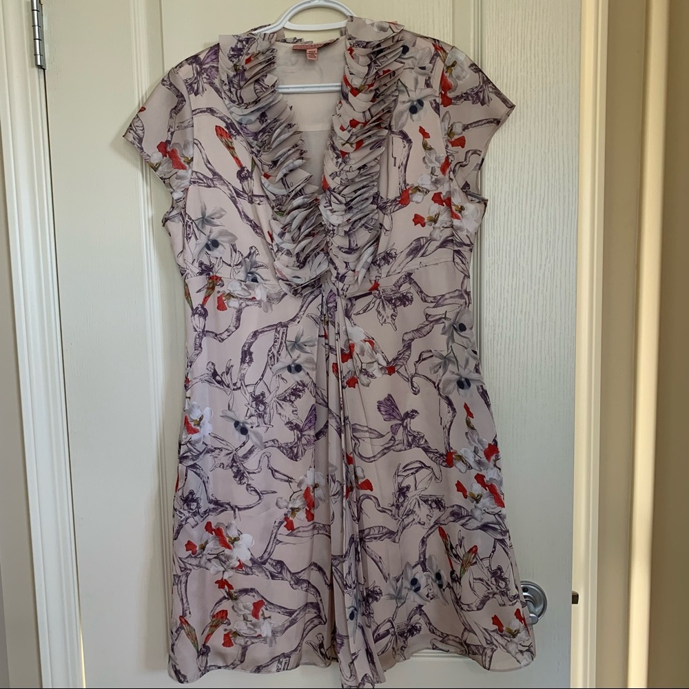 Ted Baker, Cream, Floral Pattern Dress